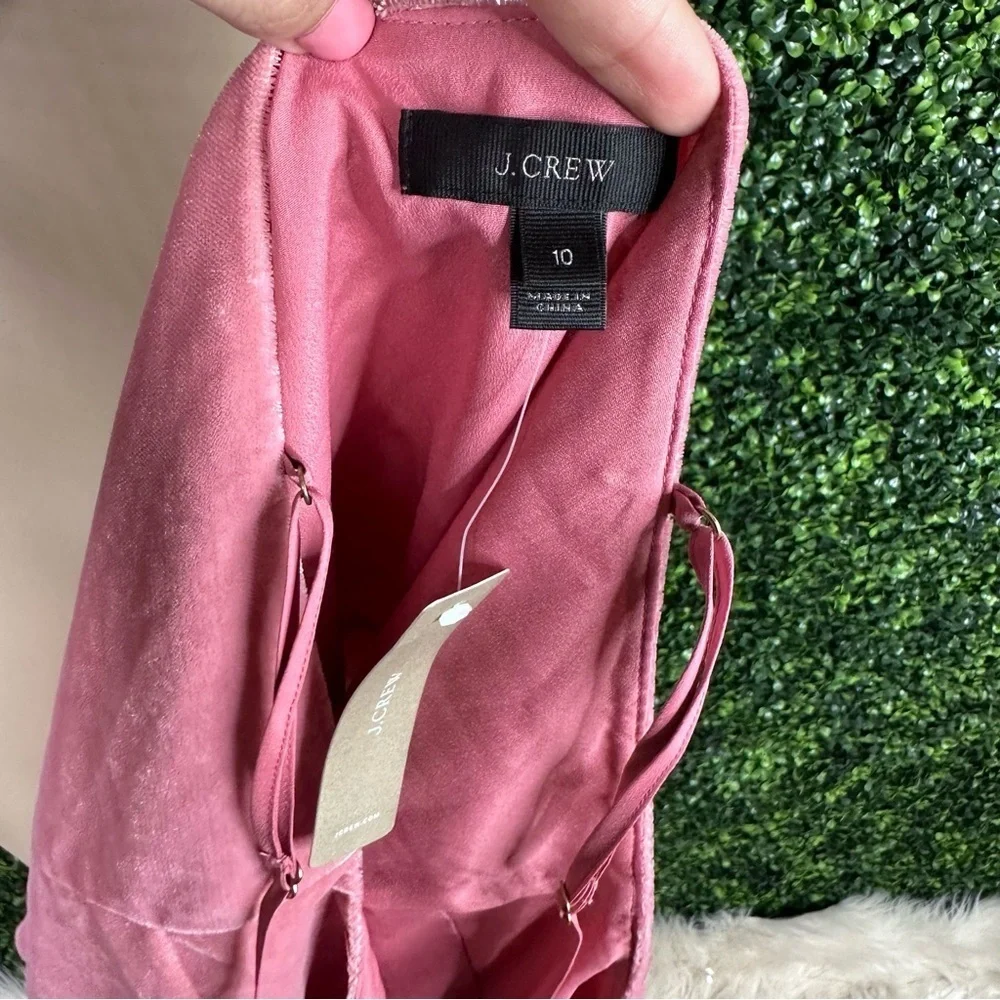 J crew velvet mauve pink‎  top nwt